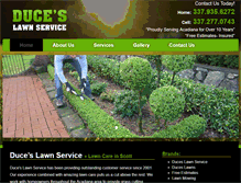 Tablet Screenshot of duceslawnservice.com